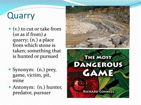 quarry synonym .